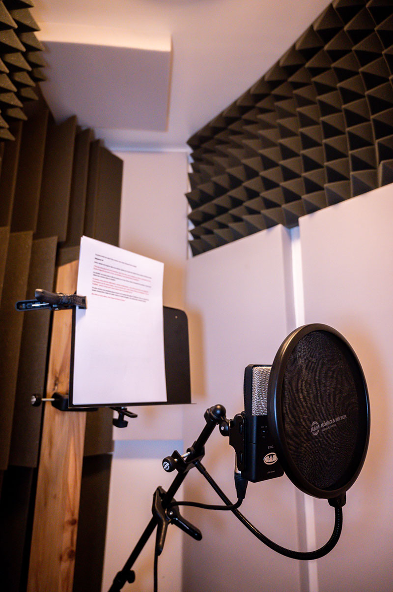 studio d'enregistrement à isolation sonore